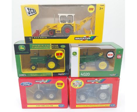 Britains &amp; Britains/Ertl, a boxed 1:32 scale Tractor group to include Britains/Ertl 40923 John Deere 4020 (European Speci