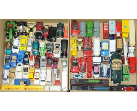 Corgi, Welly &amp; Similar - a qty of larger scale cars (see photo for contents). Conditions are generally Good (unchecked fo