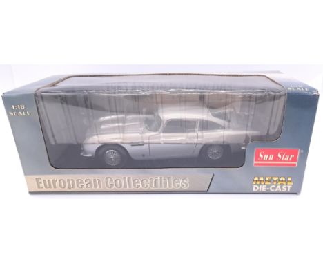 Sun Star, a boxed 1:18 scale No.1005 (European Collectibles Series) 1963 Aston Martin DB5 in Silver Grey. Appears generally t