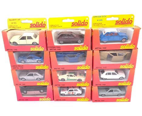 Solido, a boxed group to include&nbsp; 1201 Citroen Visa, 1205 Lancia Rally along with others (see photo). Conditions appear 