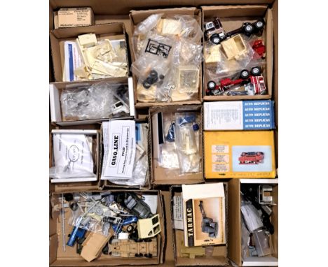 Resin, Plastic and White Metal. A quantity of spares and un-built kits comprising of Resin, White Metal and Plastic which inc