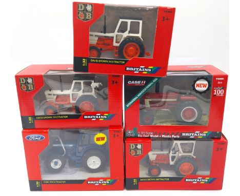 Britains, a boxed 1:32 scale Tractor group to include 43091A1 David Brown 996, 43010 Ford TW15, 43294&nbsp; (Case II Agricult