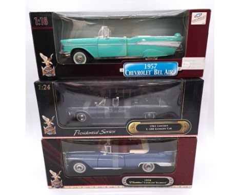 YAT MING (Road Signature), a boxed group of 1:18 scale models comprising of No. 92158 (Deluxe Edition)&nbsp; 1958 Cadillac El