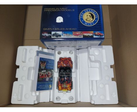 Franklin Mint, a boxed 1:24 scale hard to find limited edition B11YF05 Shelby &ldquo;King Of The Cobras&rdquo;. Complete with