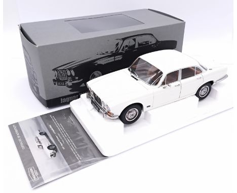 Paragon Models 1/18th scale PA-98301R Jaguar XJ6 2.8L in English White (RHD). Complete with Certificate. Model appears Excell