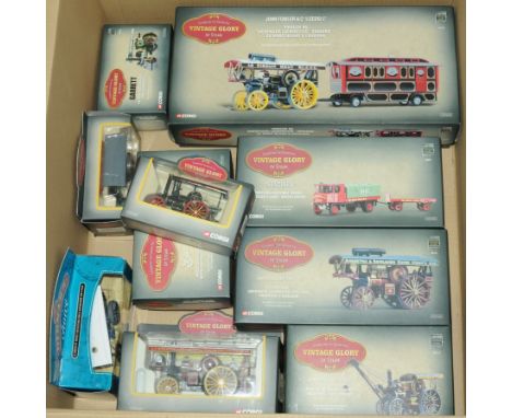 Corgi (Vintage Glory Of Steam) &amp; Similar - a boxed group to include 80112 Fowler B6 Crane Engine, 80110 Fowler B6 Showman