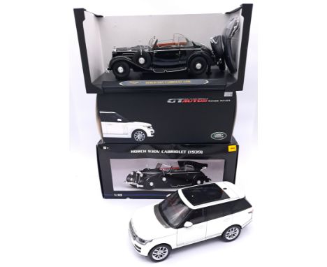 GT Autos and Ricko Models, a boxed pair of 1:18 scale models comprising of Ricko Horch 930V Cabriolet (1939) along with GT Au