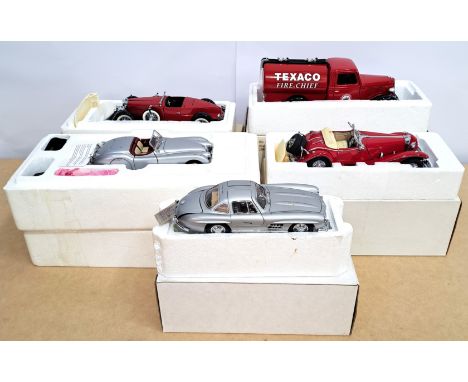 Franklin Mint &amp; Fairfield Mint, a boxed and partly boxed group to include Fairfield Mint 99103 (Solido) Ford Citerne "Tex