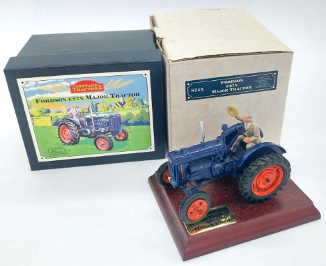 Britains 8715 Fordson E27N Major Tractor - finished in blue, orange - this limited edition is generally Excellent including d