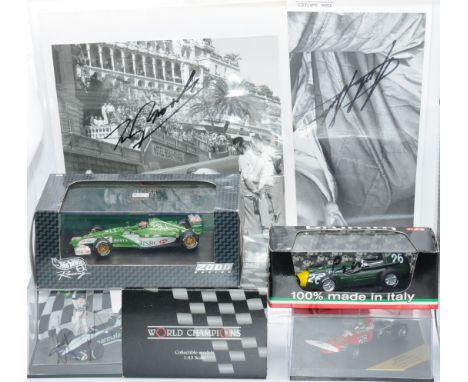 Brumm, Vitesse &amp; Similar a boxed group of F1 cars signed by the drivers to include Brumm R199 Vanwall F1 GP Belgio "Stirl