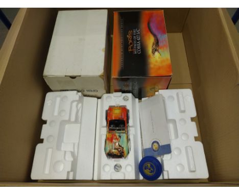 Franklin Mint, a boxed 1:24 scale harder to find B11YF05 Cobra 427 S/C "Boris Mistress Of Fire", Complete with Paperwork, Too