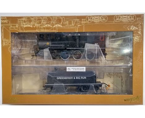 Bachmann Spectrum boxed No.28906 "On30" Baldwin 4-6-0 Steam Loco With Steel Cab "Greenbrier and Big Run Lumber Company" #32 w