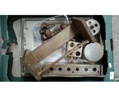 A quantity of pipe racks, old pipes etc. 