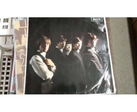 A quantity of various early Rolling Stones, Beatles, and other LP's 