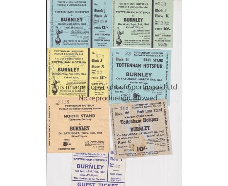 TOTTENHAM HOTSPUR       Seven home tickets v Burnley 62/3 Lge &amp; FA Cup, 63/4, 64/5, 65/6 FA Cup, 66/7 and 67/8.    Genera