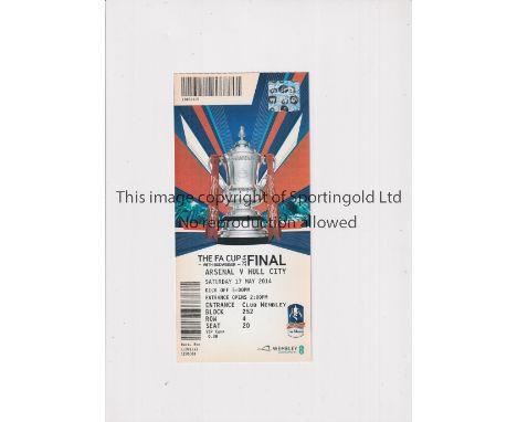 FA CUP FINAL 2014      Royal Box FA Cup Final ticket Arsenal v Hull City 2014.     Good