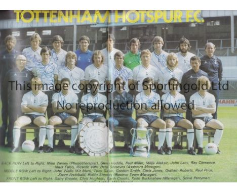QPR/TOTTENHAM AUTOGRAPHS     Queens Park Rangers v Tottenham FA Cup Final Replay programme, signed to the inside by 8 QPR and
