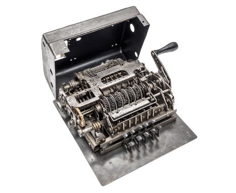 An extremely rare WWII German Schluesselgeraet SG-41Z encrypting machine, with operating handle and metal cover. It appears t
