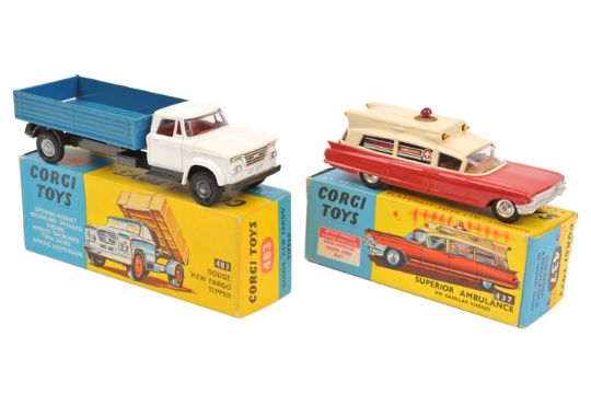 corgi toys superior ambulance on cadillac chassis