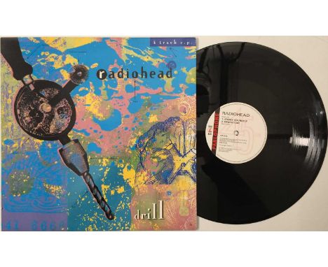 RADIOHEAD - DRILL EP 12" (UK OG - PARLOPHONE 12R 6312). A superb copy of Radiohead's debut 12" release 'Drill EP' (12R 6312, 