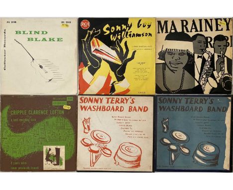 BLUES/ JAZZ - 10" LP COLLECTION. A fine collection of 37 jazz &amp; blues 10" LPs. Artists/ titles include Ma Rainey - S/T (L