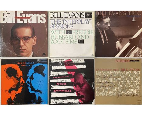 BILL EVANS/ BUD POWELL - LP COLLECTION. A quality collection of 19 jazz LPs by Bill Evans and Bud Powell, mostly reissue pres