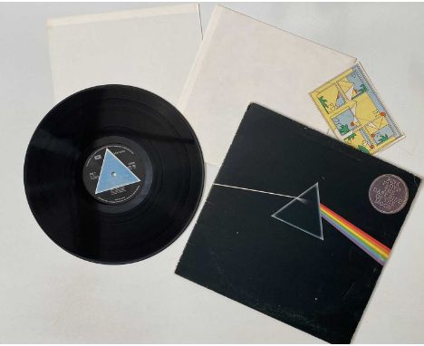 PINK FLOYD - THE DARK SIDE OF THE MOON LP (ORIGINAL UK 'SOLID BLUE' COPY - SHVL 804). More than a 'solid' example of the orig