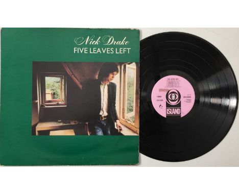 NICK DRAKE - FIVE LEAVES LEFT LP (ORIGINAL UK PRESSING - ISLAND ILPS 9105). A well presented original UK copy of the beautifu
