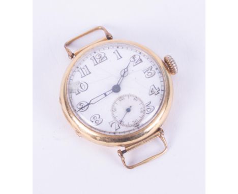 Longines, a vintage 18ct yellow gold Longines chronometer watch (no strap), the face measures approx. 32mm (not including cro