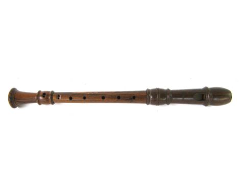 Treble recorder by and stamped Mollenhauer