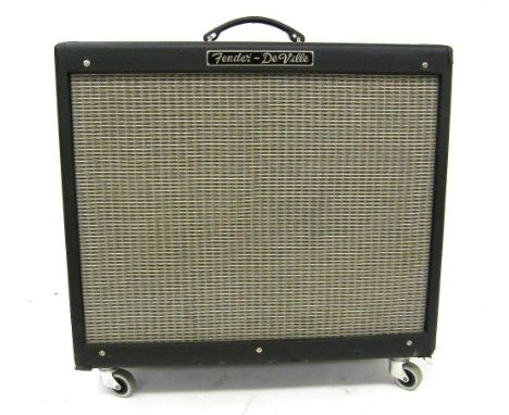 Fender Hot Rod De Ville "212" guitar amplifier, made in USA, ser. no. B-033418, appears to be in working order, dust cover