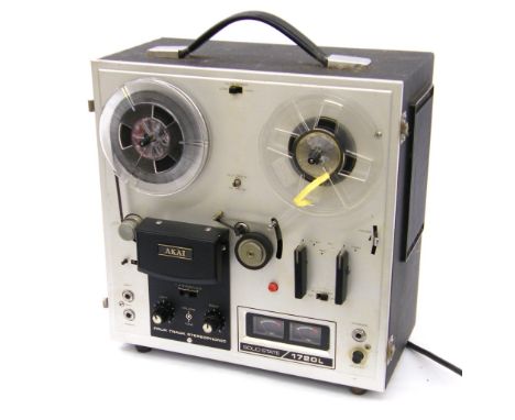 Akai Solid State 1720L reel-to-reel tape recorder, made in Japan, ser. no. F-60815-00495