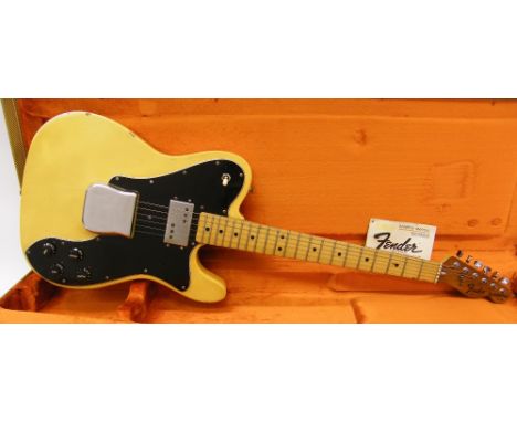 1978 Fender Telecaster Custom electric guitar, made in USA, ser. no. S813565, blonde finish with various imperfections, elect