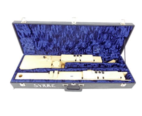 *Contemporary Paetzold contra bass recorder by and stamped Block Flotenbau, case