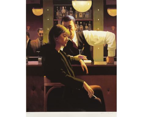 * JACK VETTRIANO OBE (SCOTTISH b 1951), COCKTAILS AND BROKEN HEARTS limited edition silkscreen print, signed and numbered 3/2