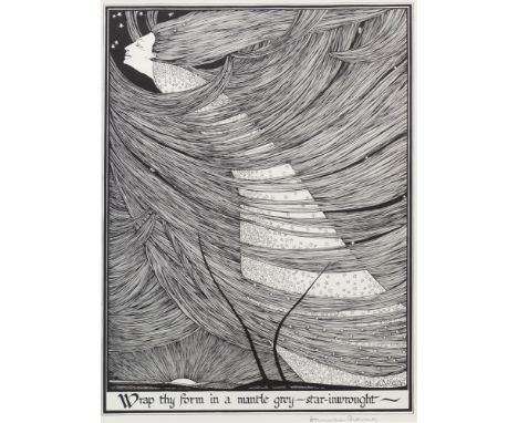 * HANNAH FRANK (SCOTTISH 1908 - 2008), WRAP THY FORM IN A MANTLE GREY lithograph, signed in pencil 38cm x 28.5cm Mounted, fra