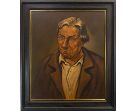 * PETER HOWSON OBE (SCOTTISH b 1958), THE RICH oil on canvas, signed 92cm x 76cm Framed and under glass