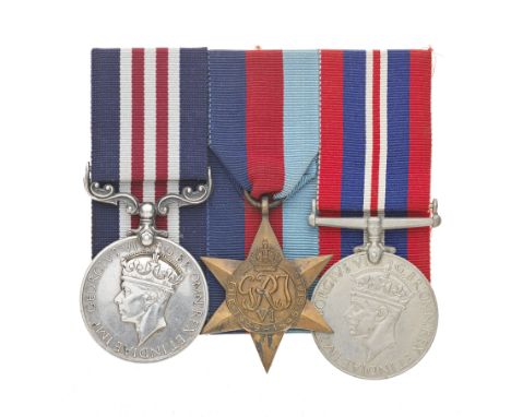 A Second World War M.M. group of three to Sergeant G.I.Littlejohn, Gordon Highlanders,Military Medal, G.VI.R. (2874433 Sjt.G.