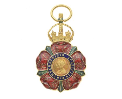 The Most Eminent Order of the Indian Empire,Companion's breast badge, C.I.E. in gold and enamel, smaller version without INDI