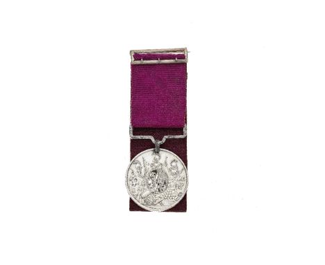 Army Long Service and Good Conduct,V.R., without Hanoverian Arms, fitted with steel clip and straight bar suspension, engrave