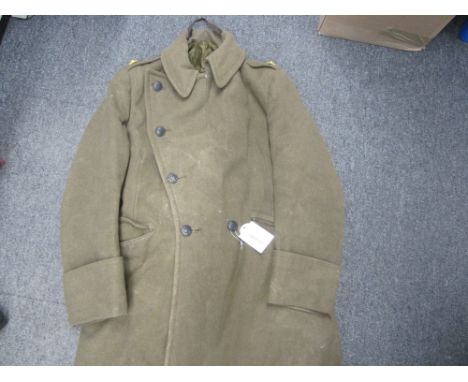 A British Army officer's greatcoat,fitted with buttons for the 2nd King Edward VII's Own Gurkha Rifles, and rank badge for Se