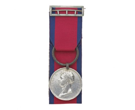 Waterloo 1815,with steel clip and ring suspension (Ronald McDonald 1st Bat. 92nd Highlanders.). Some light contact marks and 