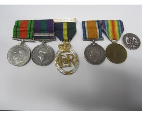 Three to Hon Lieutenant Colonel W.A.L.Thompson, Royal Army Medical Corps,Defence Medal; General Service 1918-62, one bar, Pal