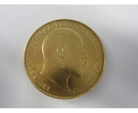 Edward VII, 1901-10,Five Pounds, 1902, bare head right, R.St.George and the dragon, date in exergue (S.3965).  Lightly polish
