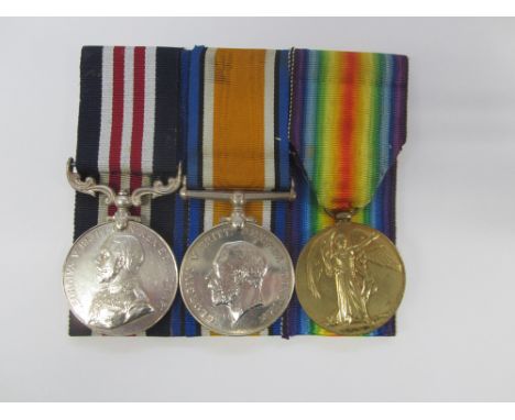 A Great War M.M. group of three to Corporal N.Barron, Gordon Highlanders, 14th London Regiment,Military Medal, G.V.R. (S-2048