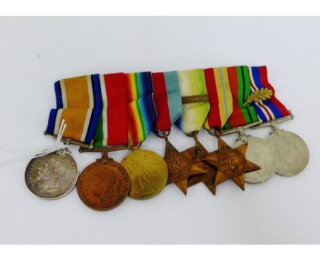 A group of British War medals to include WWI War medal awarded to 21683 Pte G Galbraith, RMLI, together with a WWI Victory an