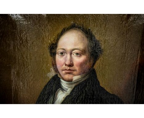 William Keighley Briggs 1812 - 1884 Large Portrait Painting of the Mayor of Blackburn. James Cunningham 1796 - 1876. Oil on C