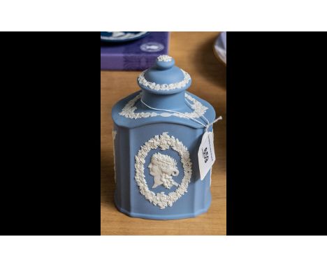 Wedgwood Pale Blue Jasper Teapot - to celebrate the 250th Anniversary of Josiah Wedgwood, rare item.  Boxed.