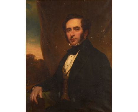 BRITISH SCHOOL (19TH CENTURY)  Portrait of John Roy Allen of Lyngford [Taunton]; and Portrait of Lydia Augusta Allen of Lyngf