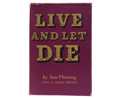 [MODERN FIRSTS]  Fleming, Ian. Live and Let Die, first edition, Cape, London, 1954, boards, dustjacket with credit to Kenneth